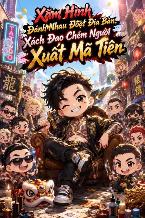 Xăm Hình Đánh Nhau Đoạt Địa Bàn, Xách Đao Chém Người Xuất Mã Tiên